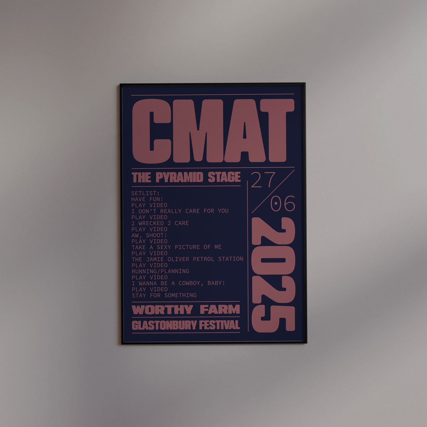 Custom Gig Poster (Framed)