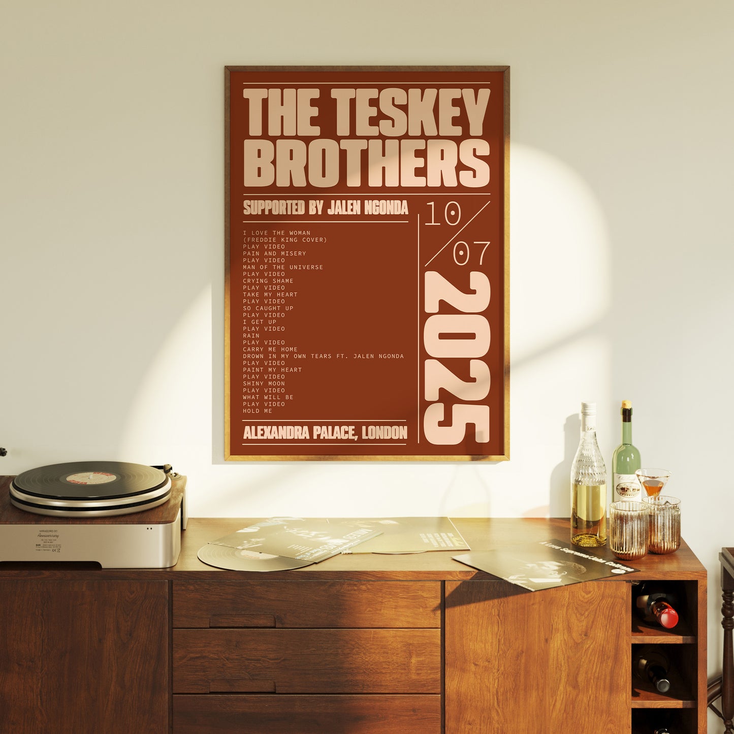 Custom Gig Poster (Framed)