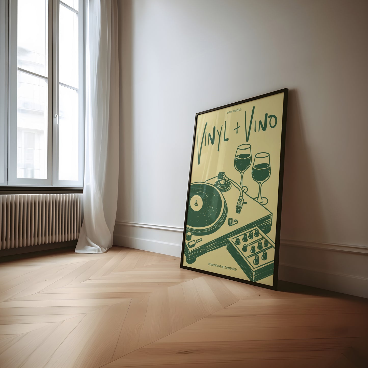 Vinyl + Vino Print