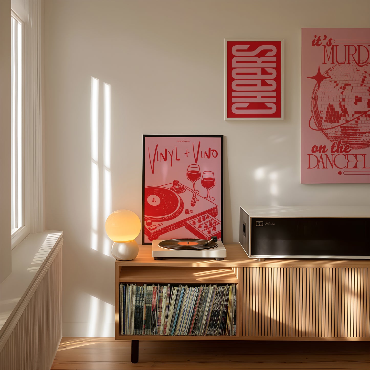 Vinyl + Vino Print