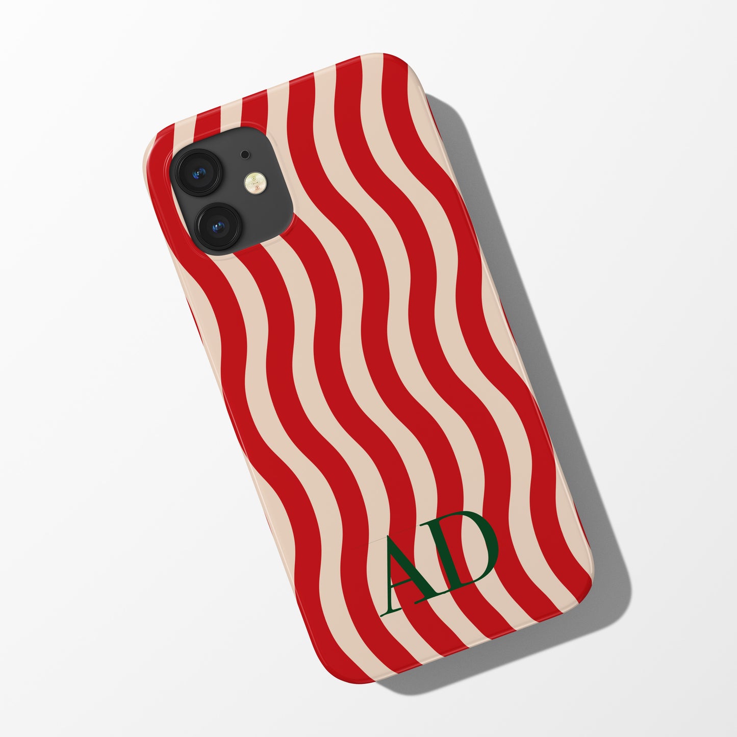 Wavy Initial Phone Case