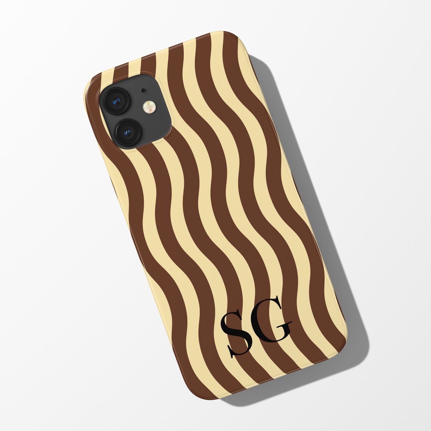 Wavy Initial Phone Case