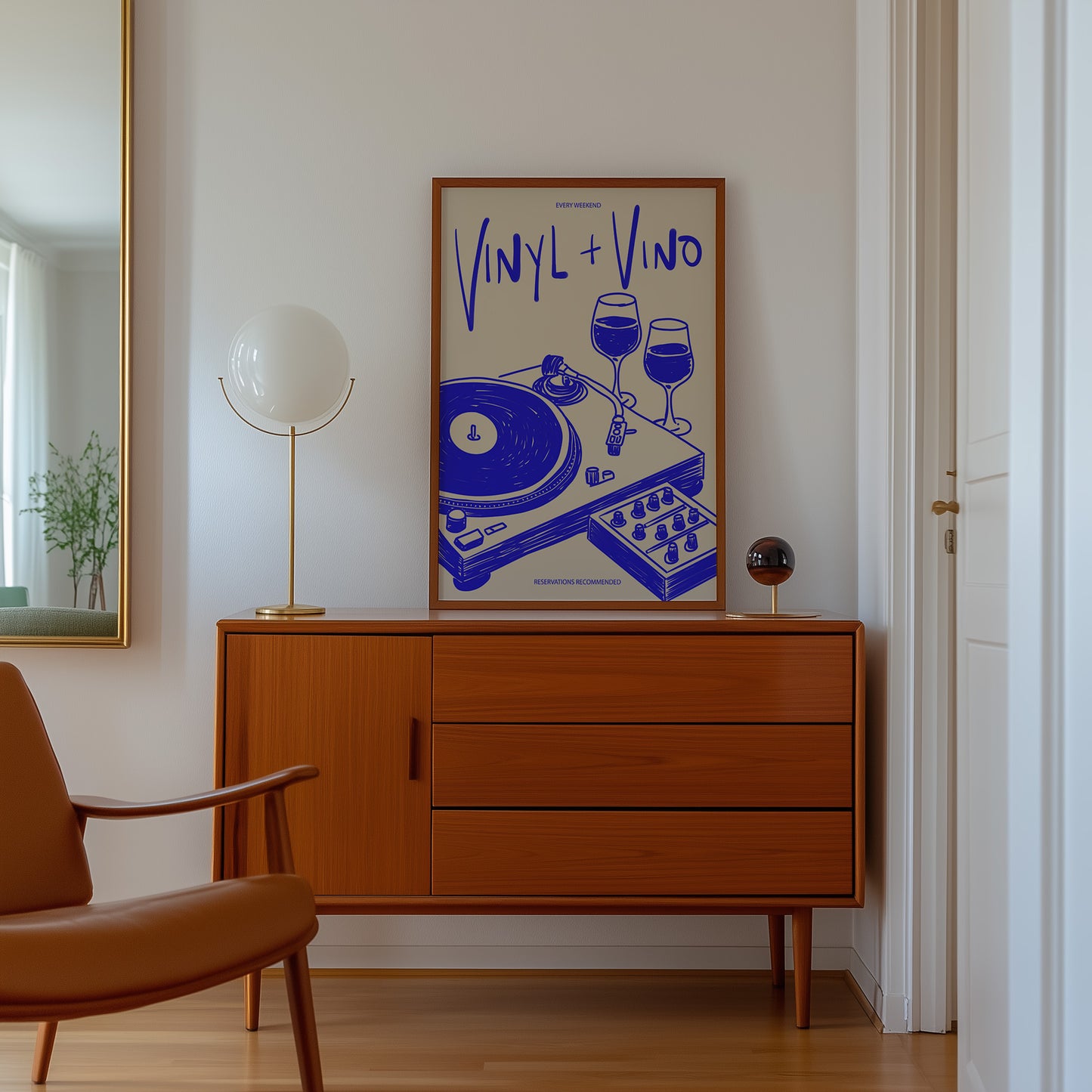 Vinyl + Vino Print