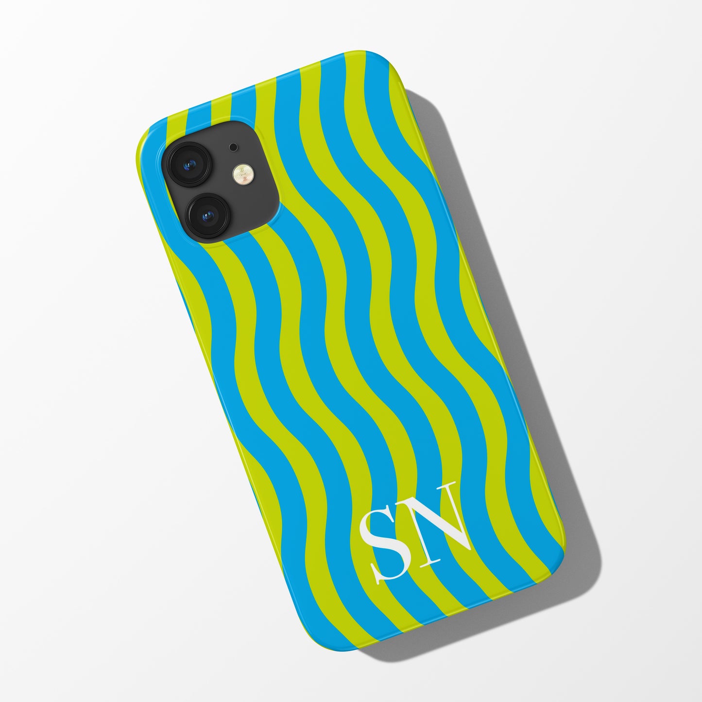 Wavy Initial Phone Case