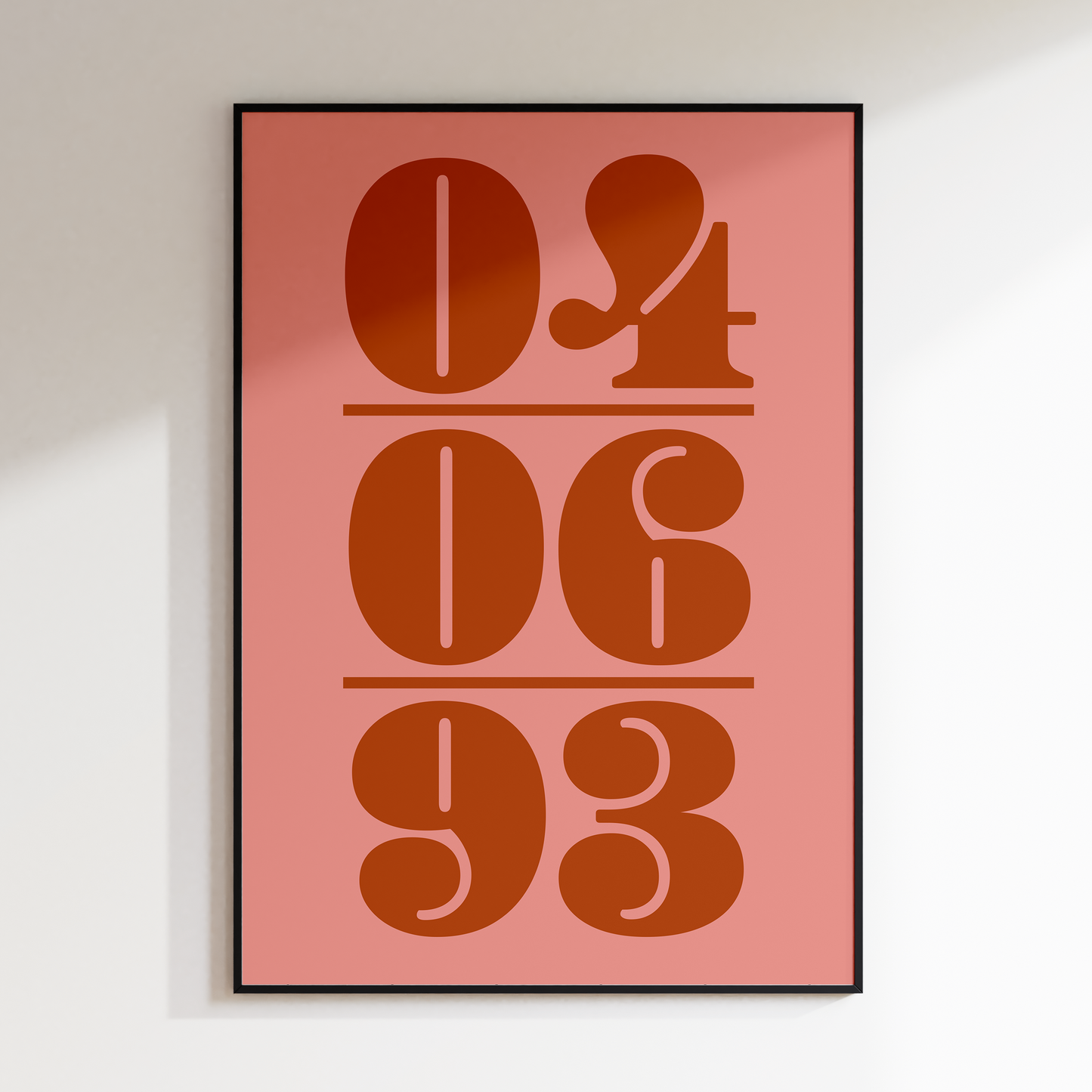 Personalised Date Print
