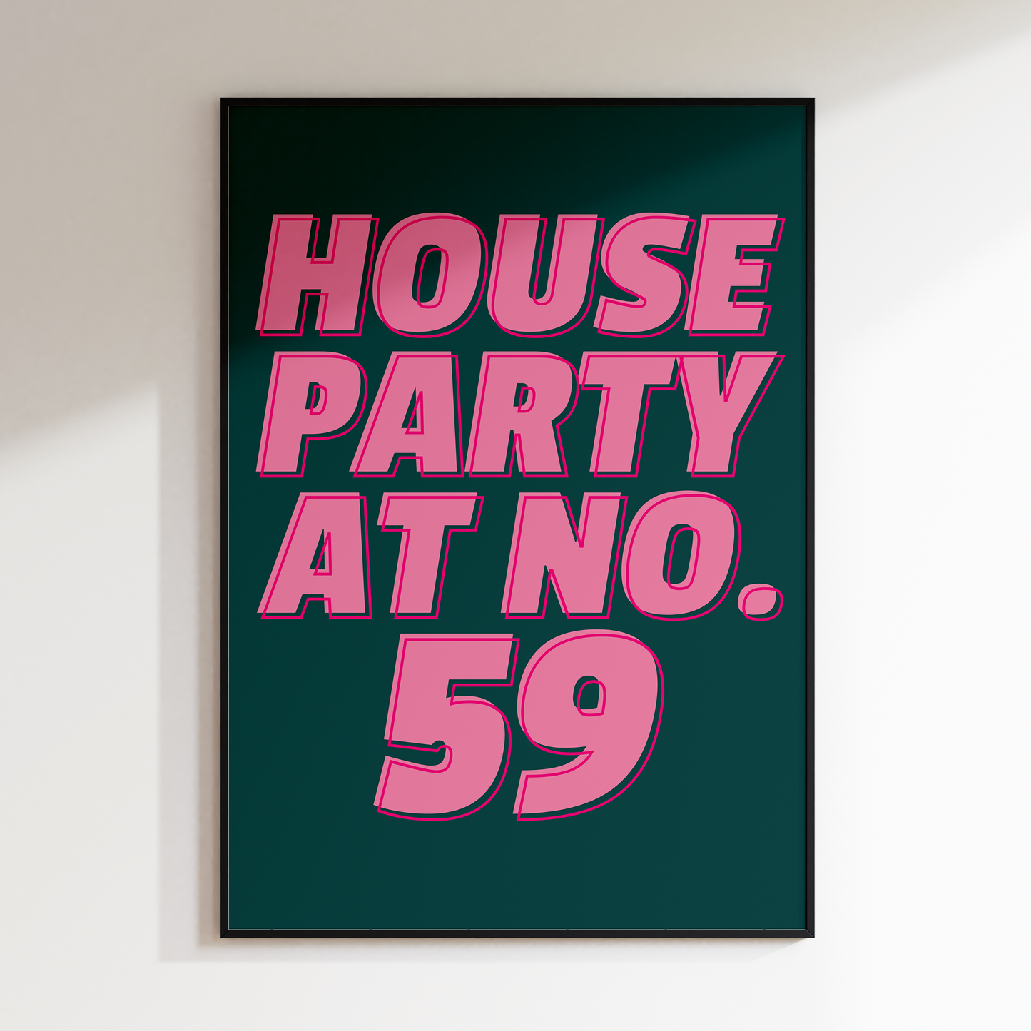 Personalised House Party Print