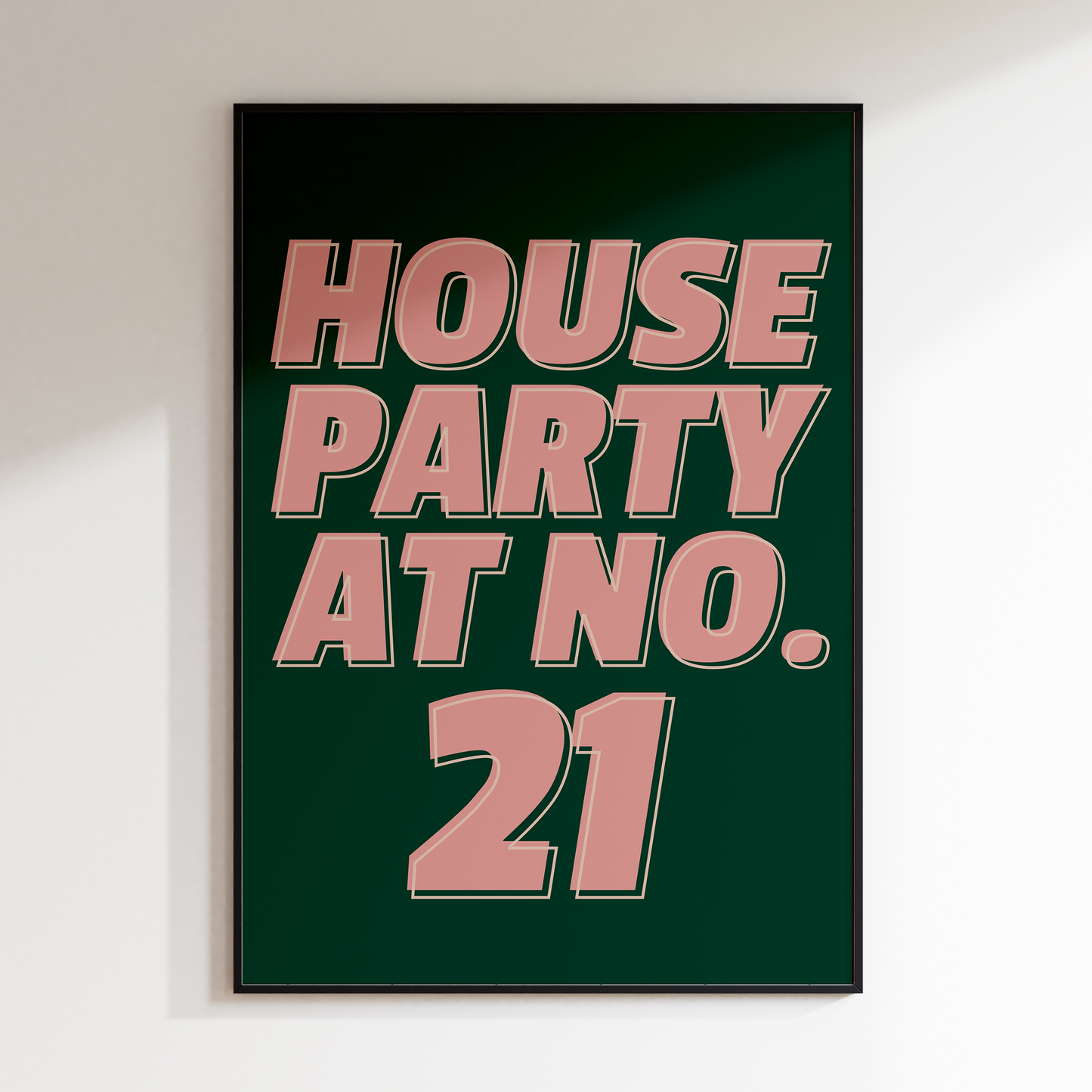 Personalised House Party Print