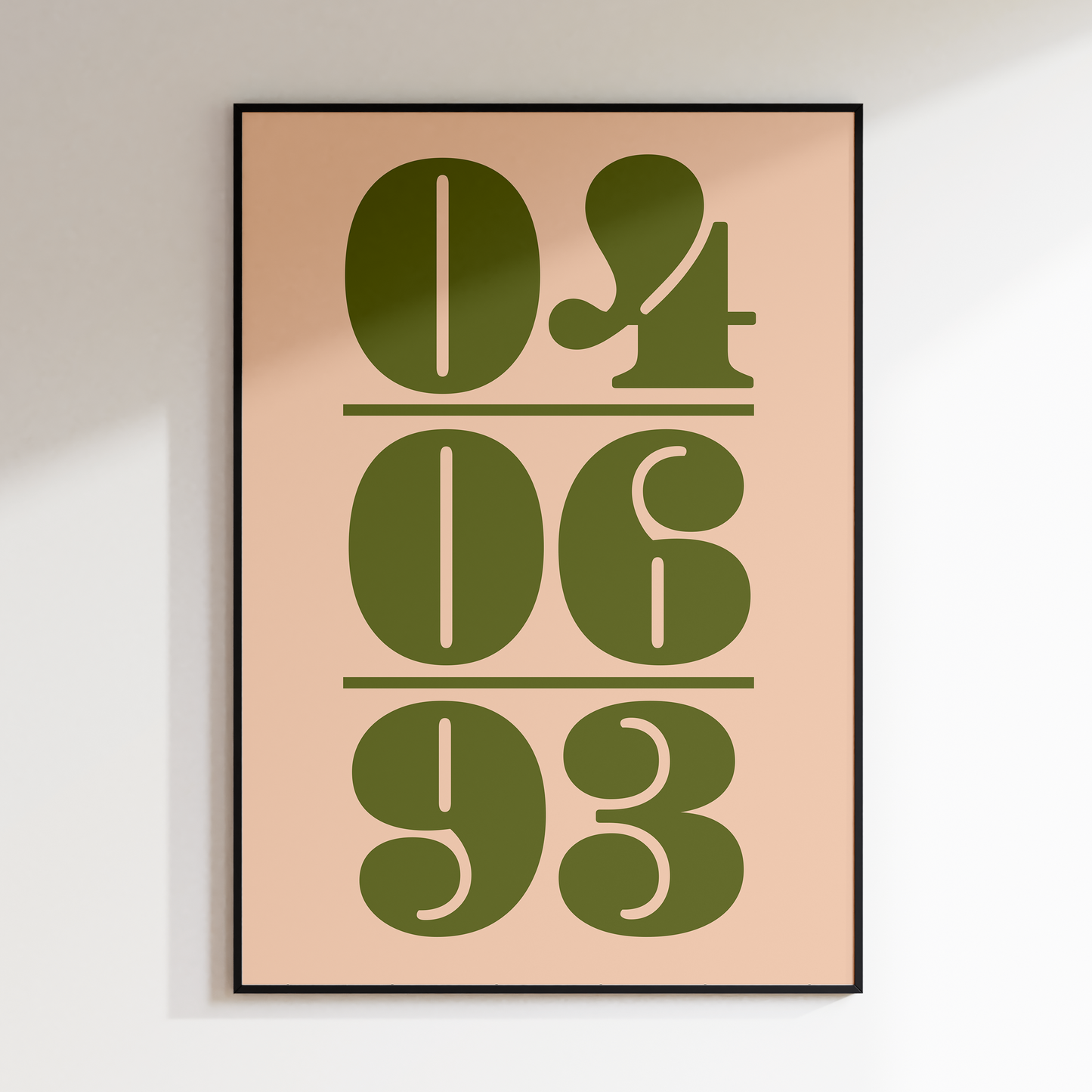 Personalised Date Print