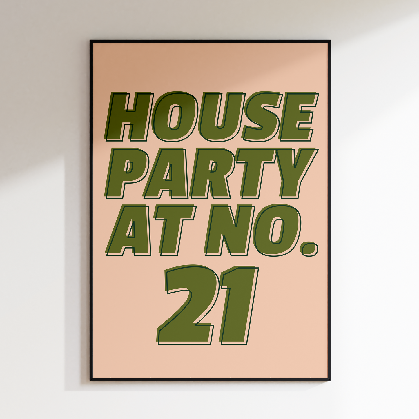 Personalised House Party Print