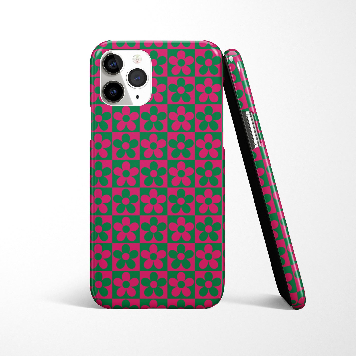 Check Flower Phone Case