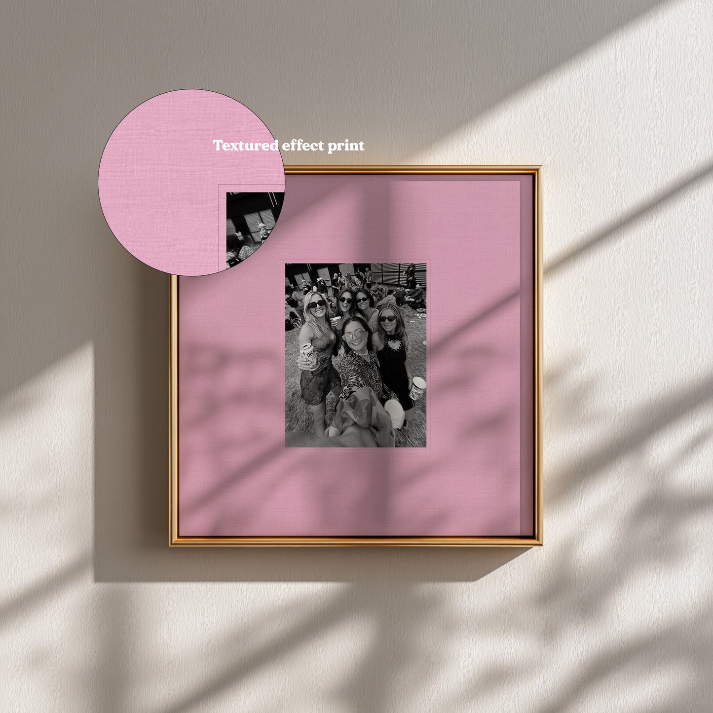 Personalised Textured effect Photo Print