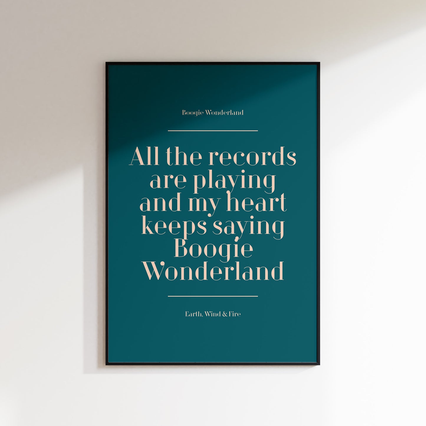 Custom Lyric / Quote Print