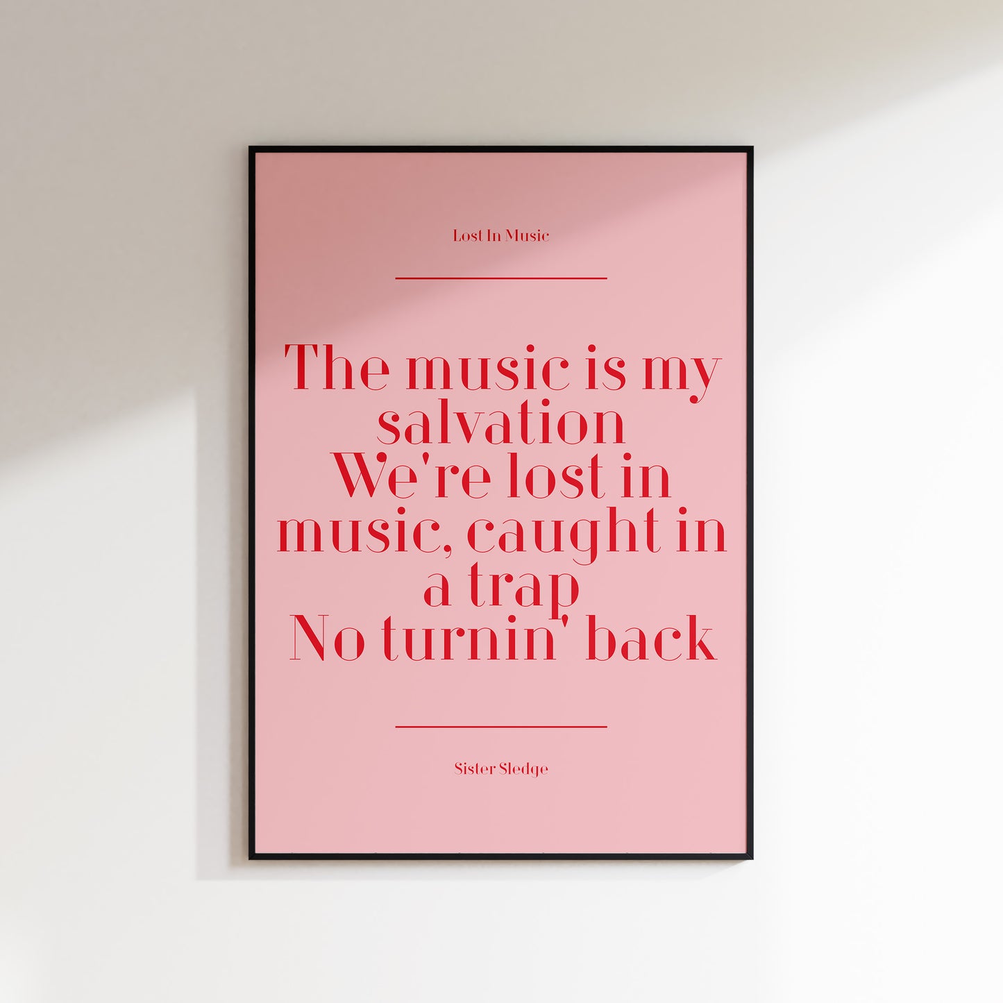 Custom Lyric / Quote Print