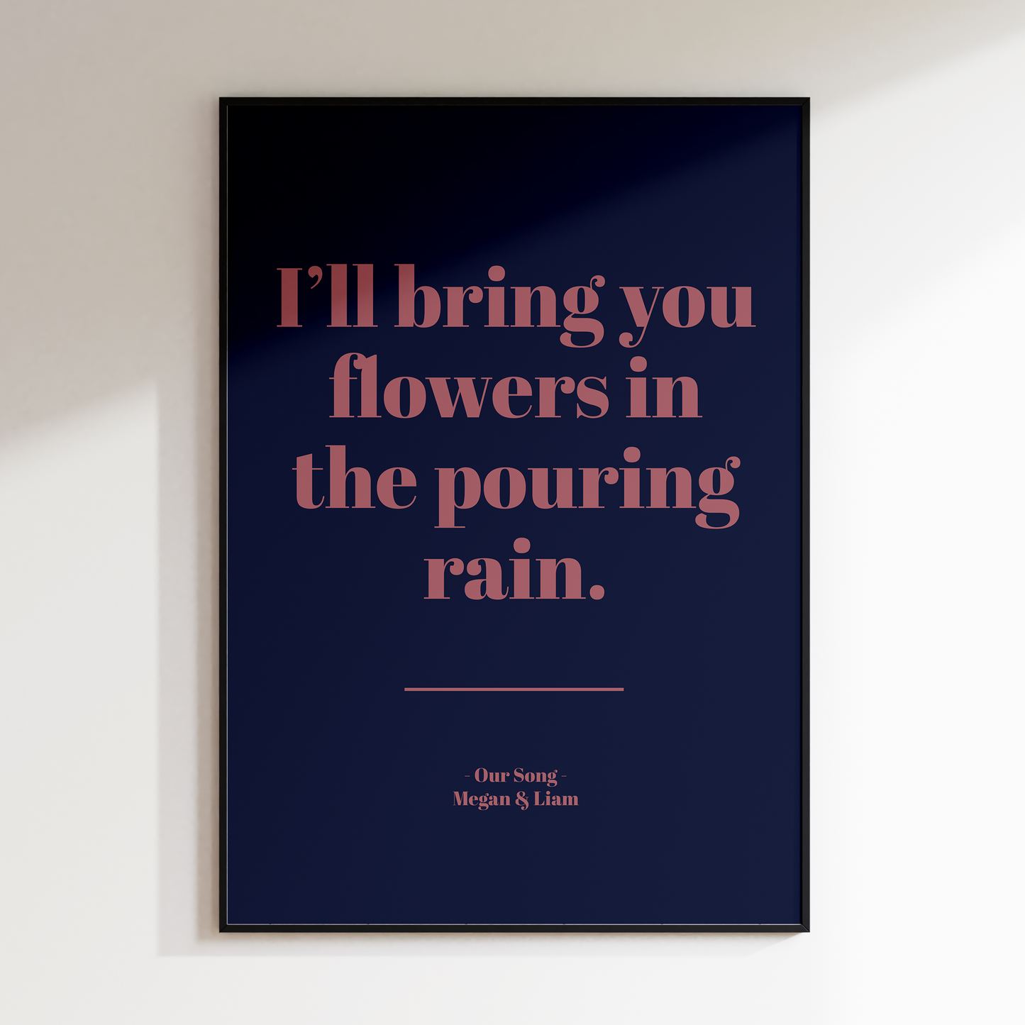 Custom Lyric Print