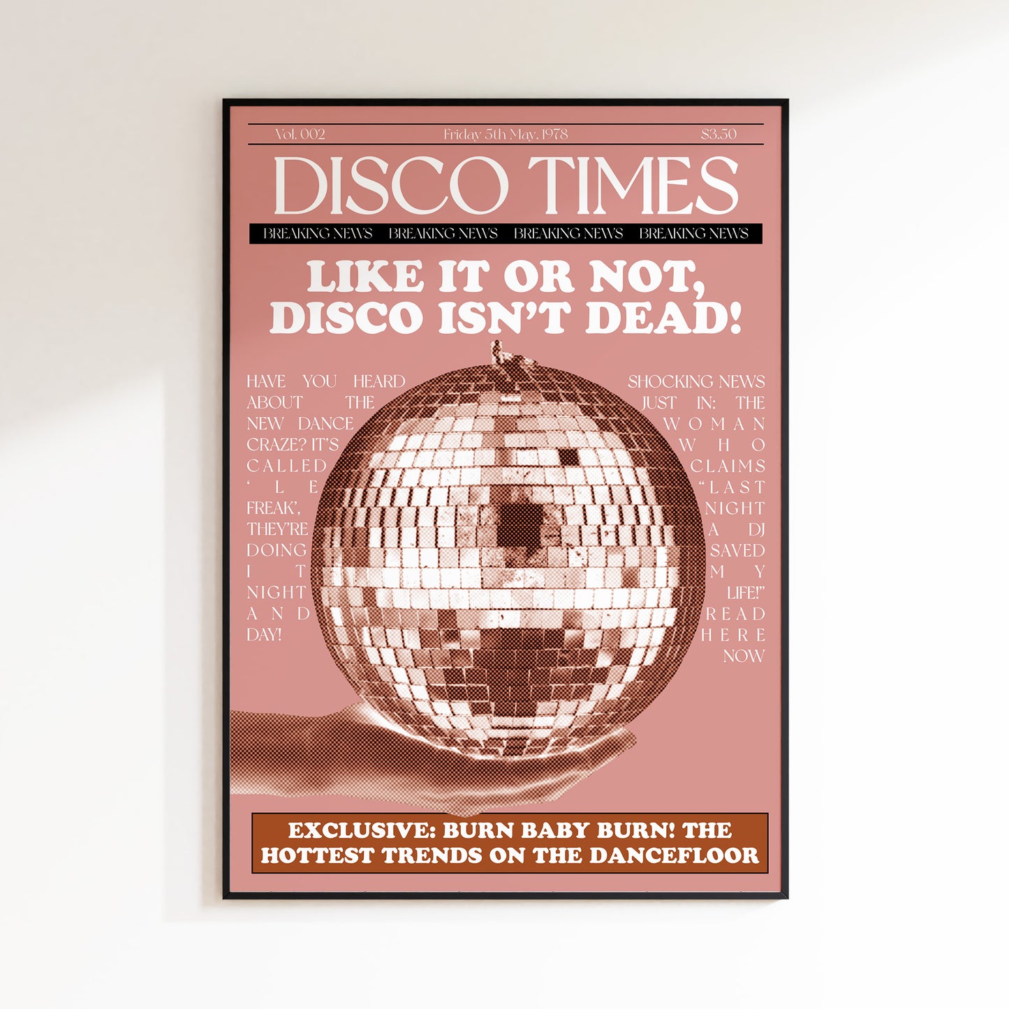 Disco Times Newspaper 'Disco Isn't Dead!'