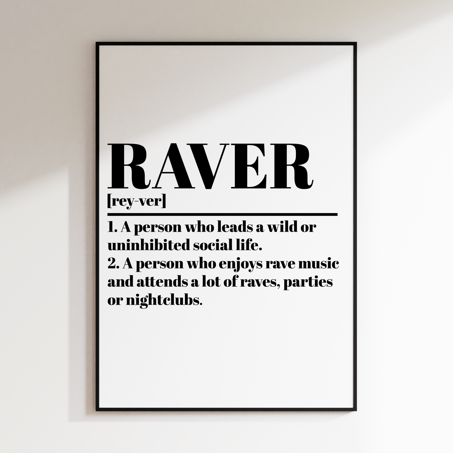 Dictionary: RAVER