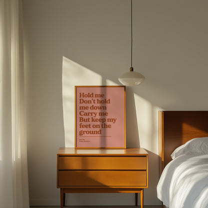 Personalised Lyric Print