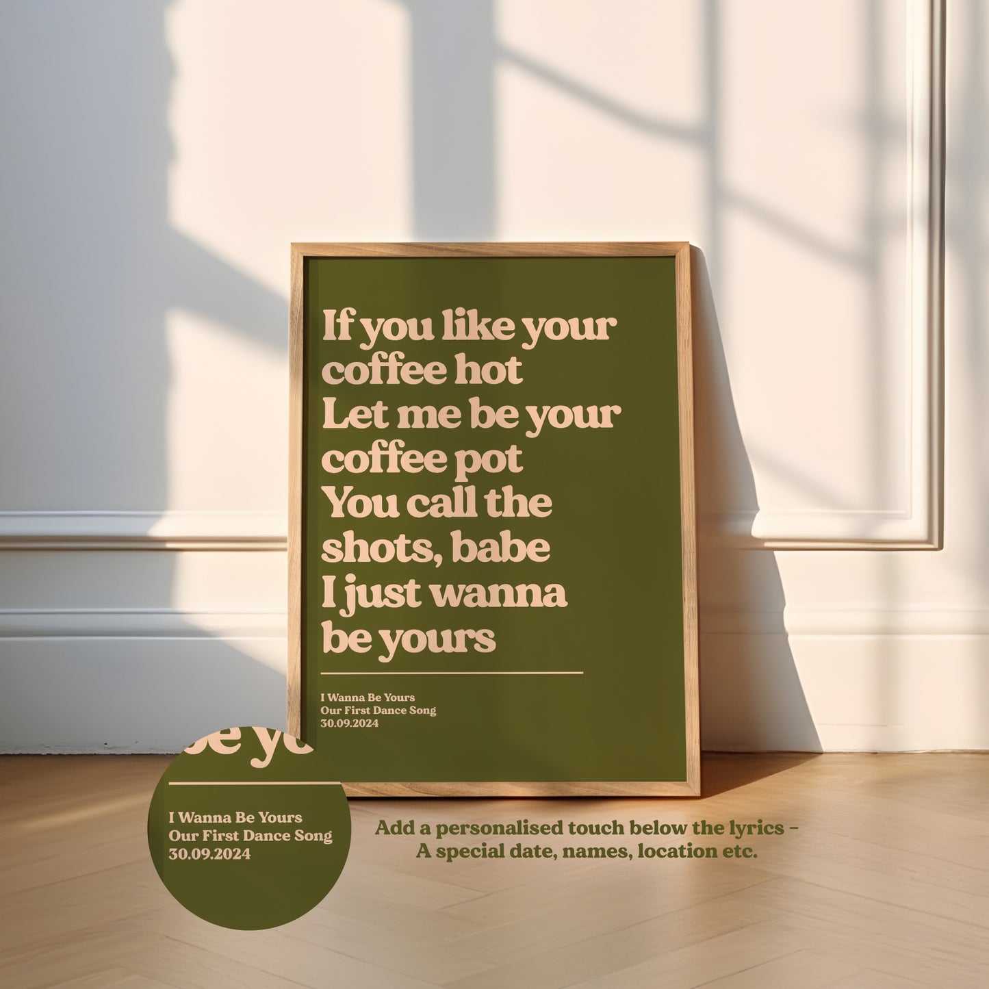 Personalised Lyric Print