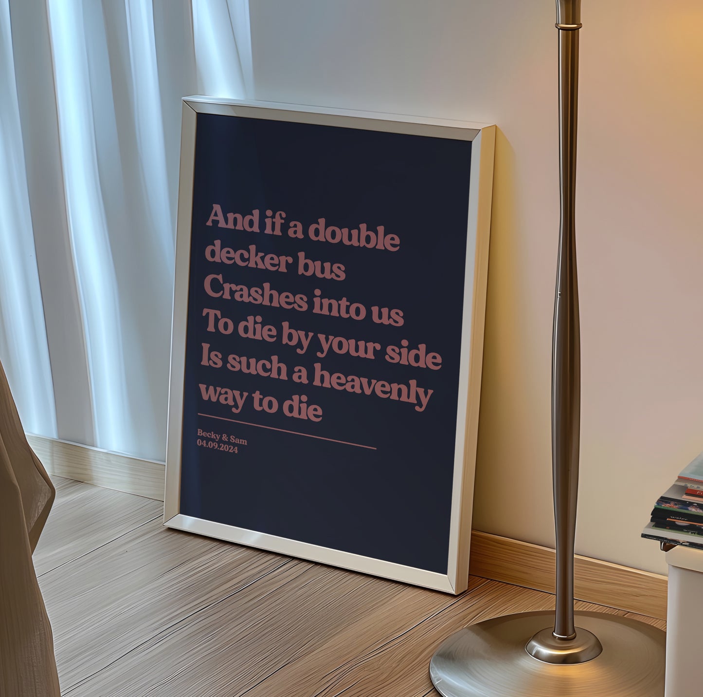 Personalised Lyric Print