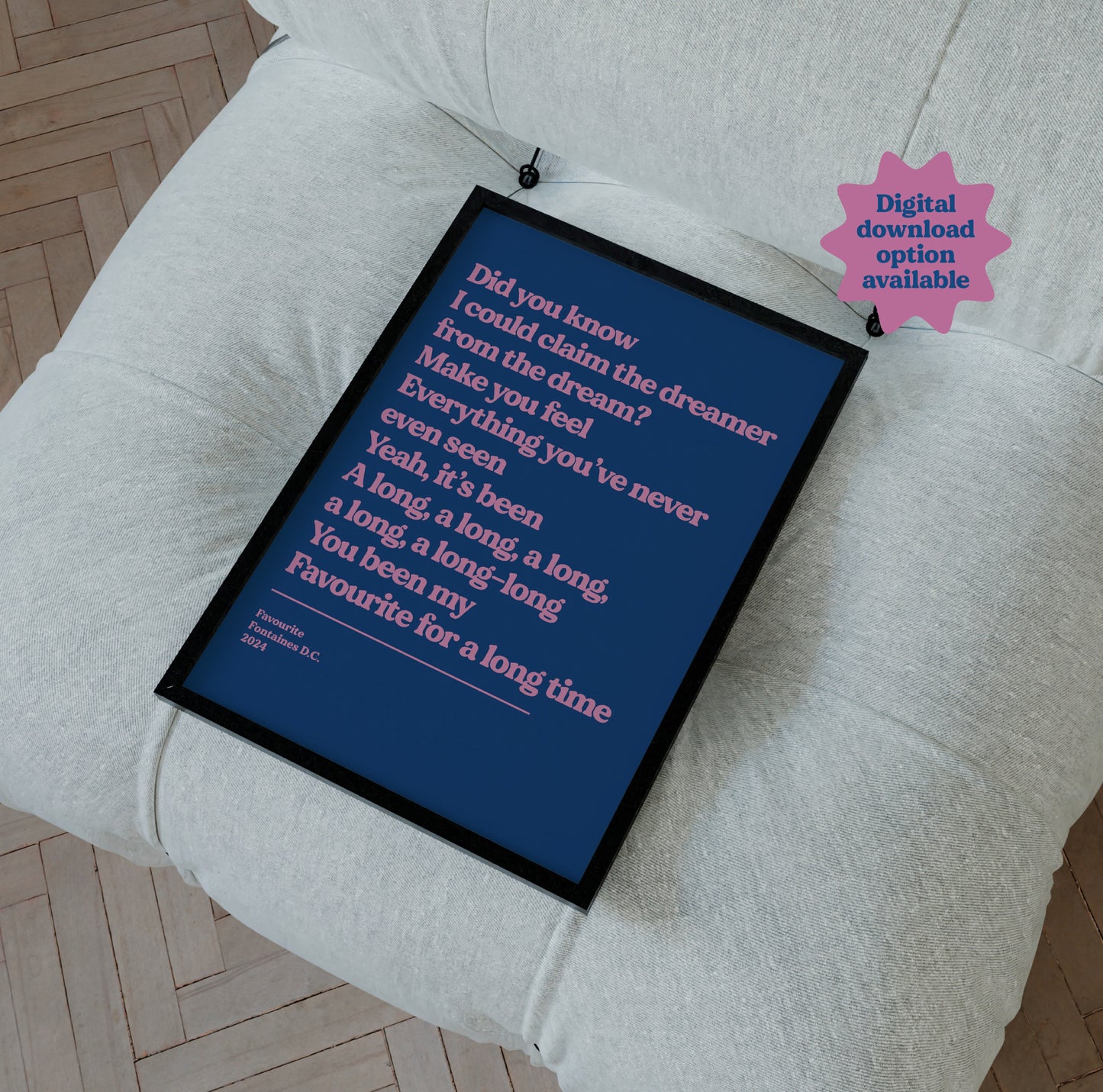 Personalised Lyric Print