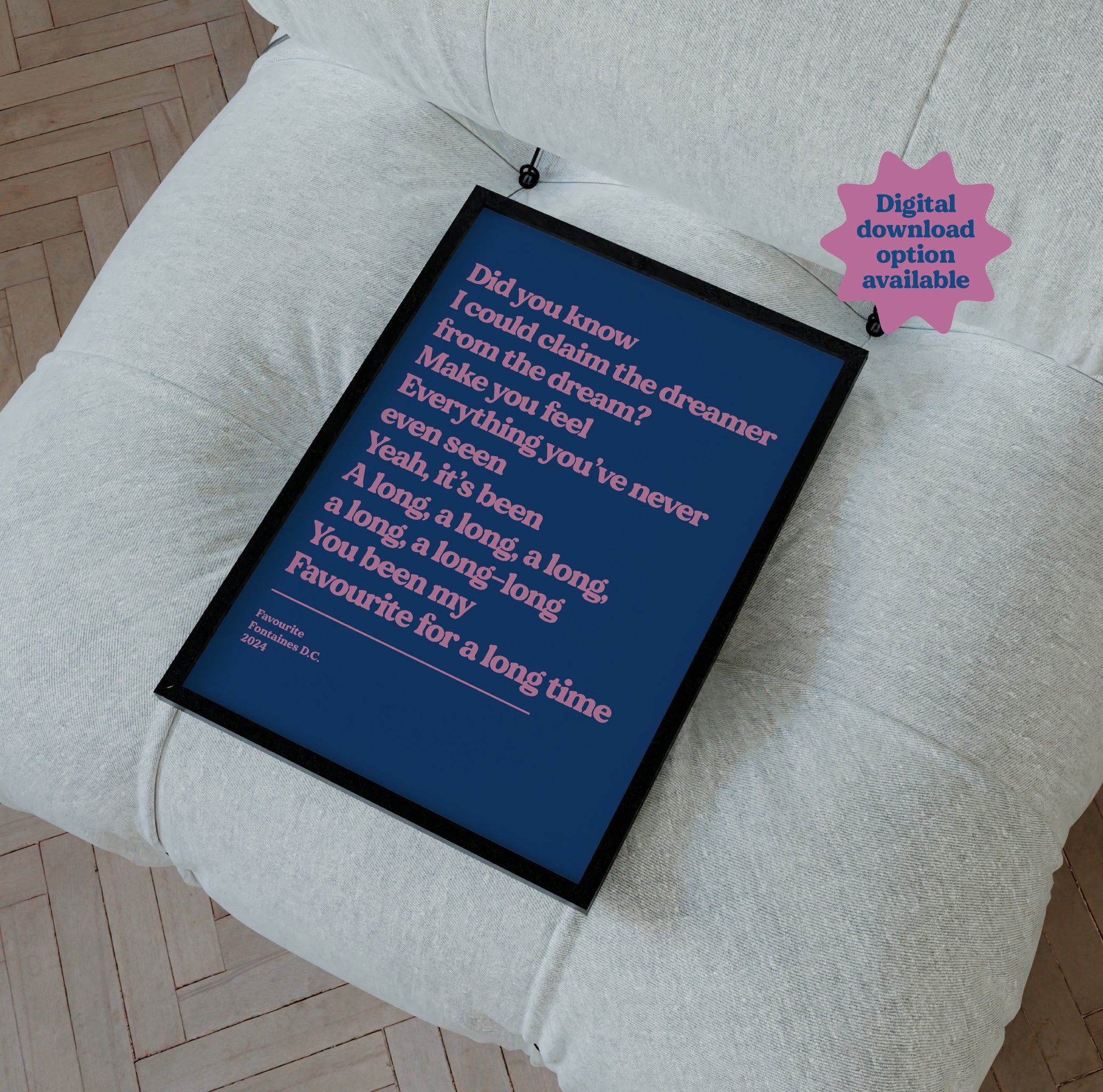 Personalised Lyric Print