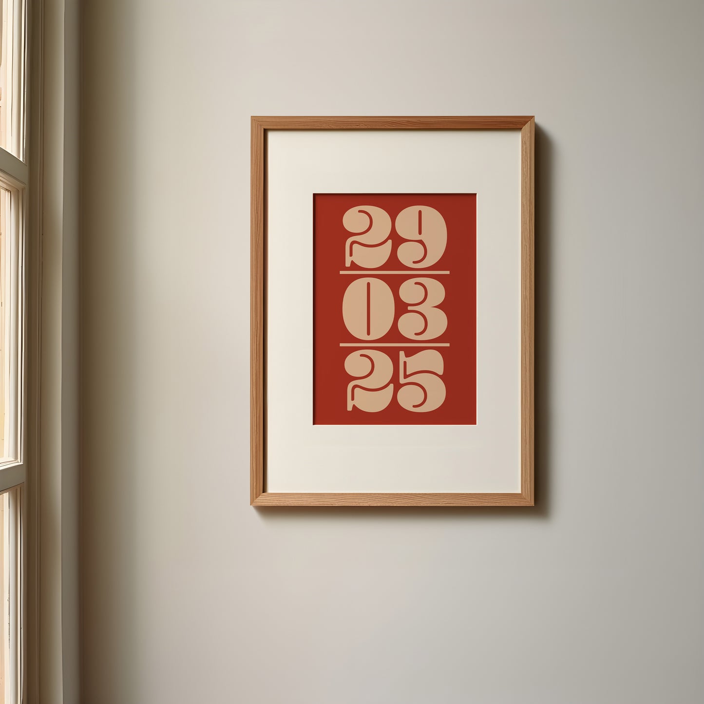 Personalised Date Print