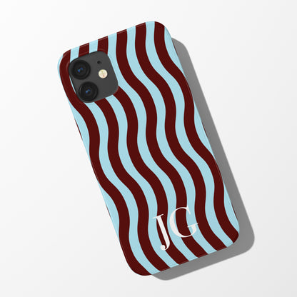 Wavy Initial Phone Case