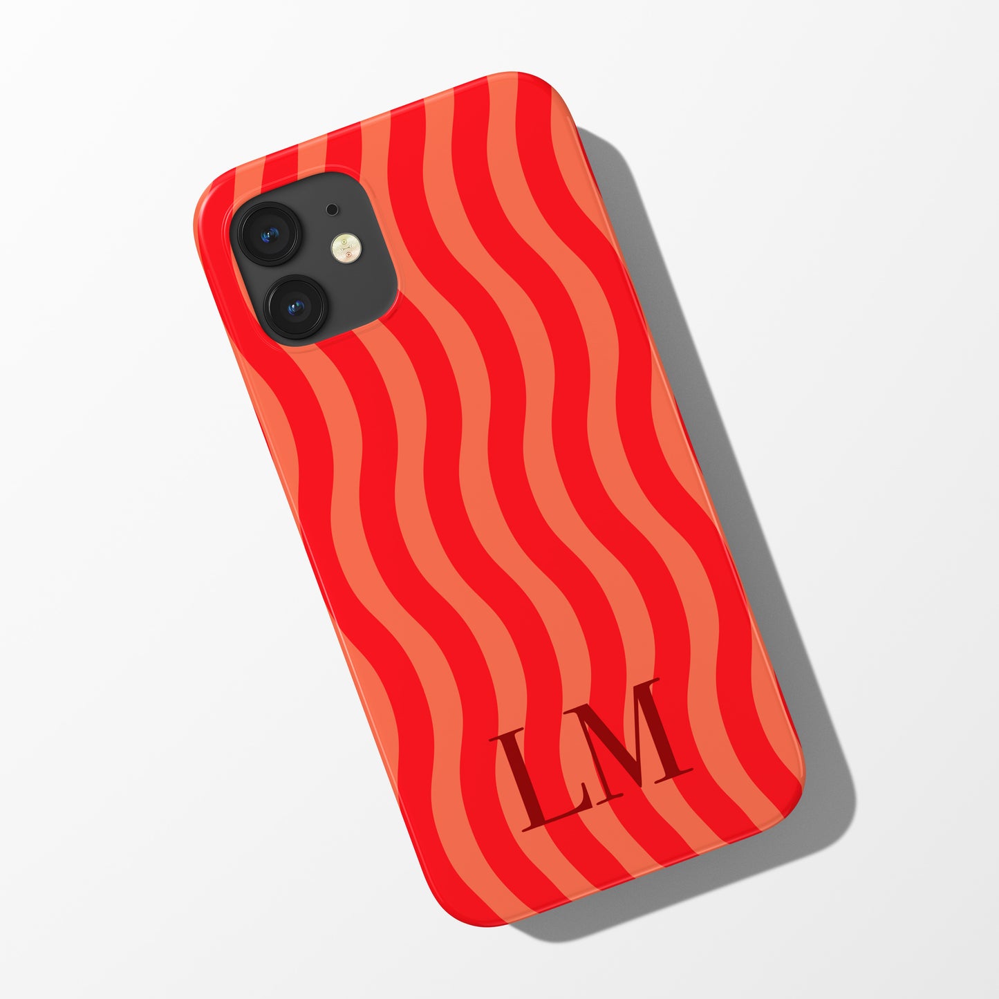 Wavy Initial Phone Case