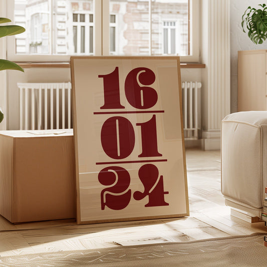 Personalised Date Print