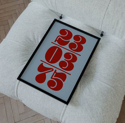 Personalised Date Print