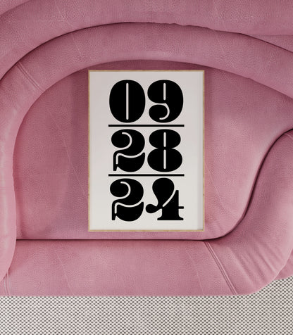 Personalised Date Print