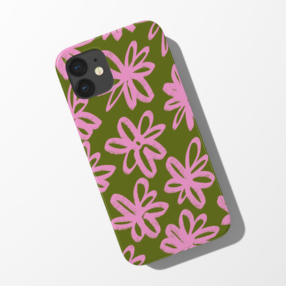Daisy Scribble Phone Case