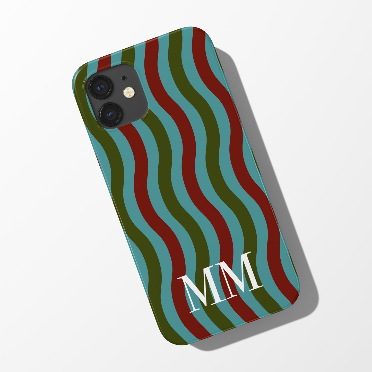 Wavy Initial Phone Case