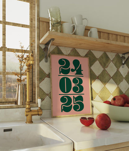 Personalised Date Print