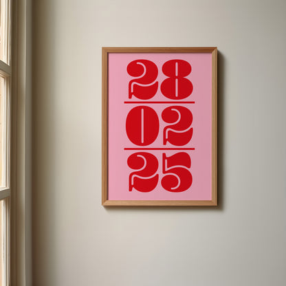 Personalised Date Print