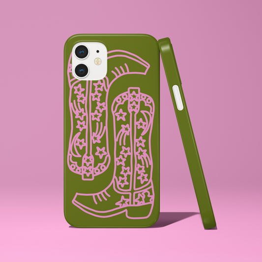 Cow Boy Boots Phone Case