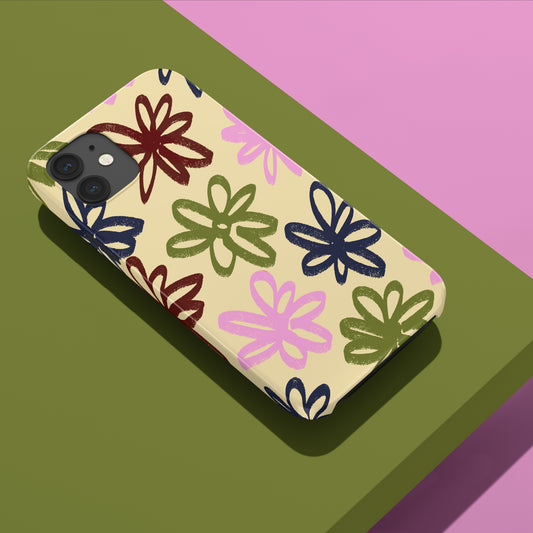 Daisy Scribble Phone Case