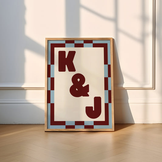 Custom Letter Initial Print (Unframed)