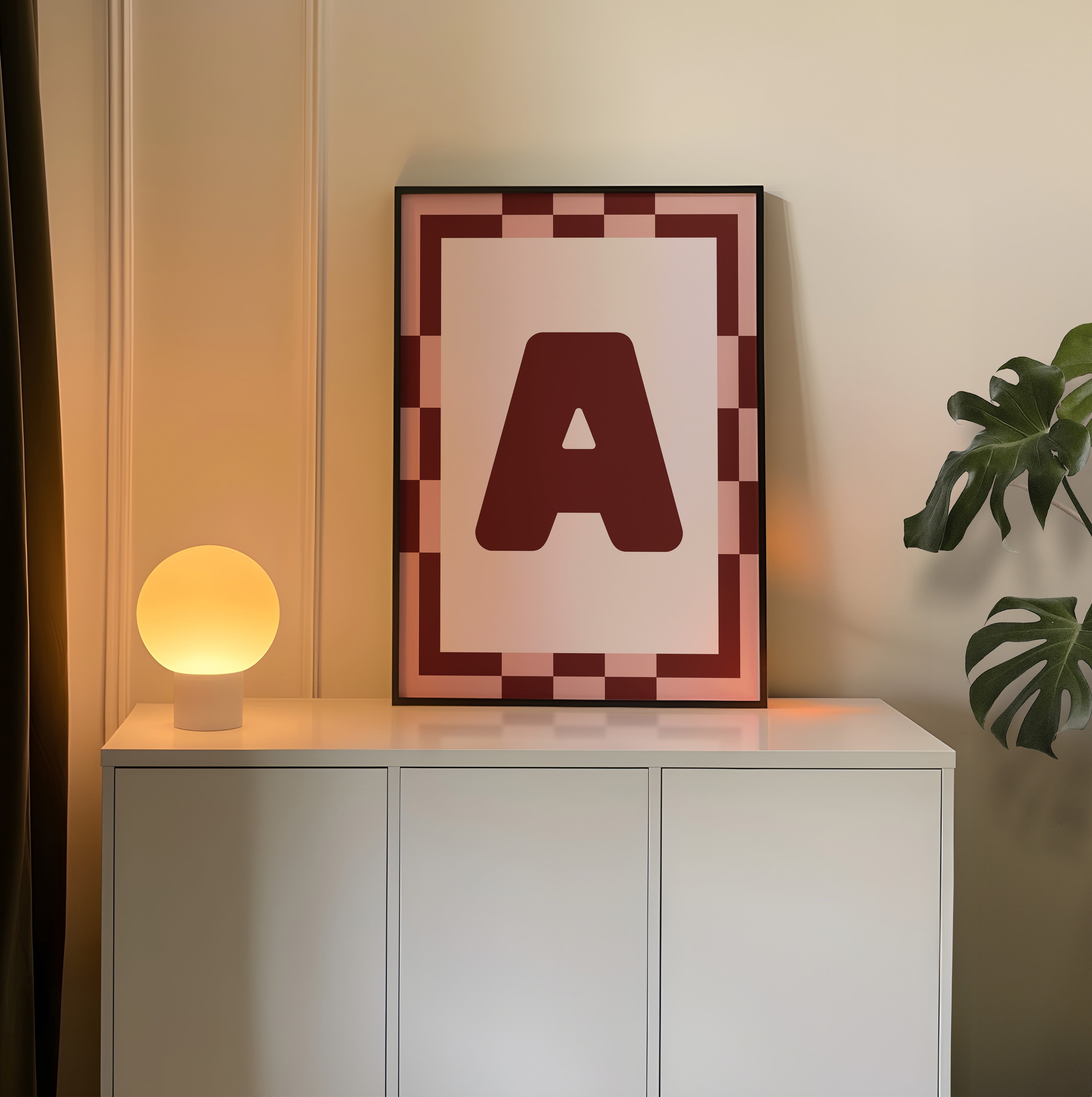 Custom Border Initial Print