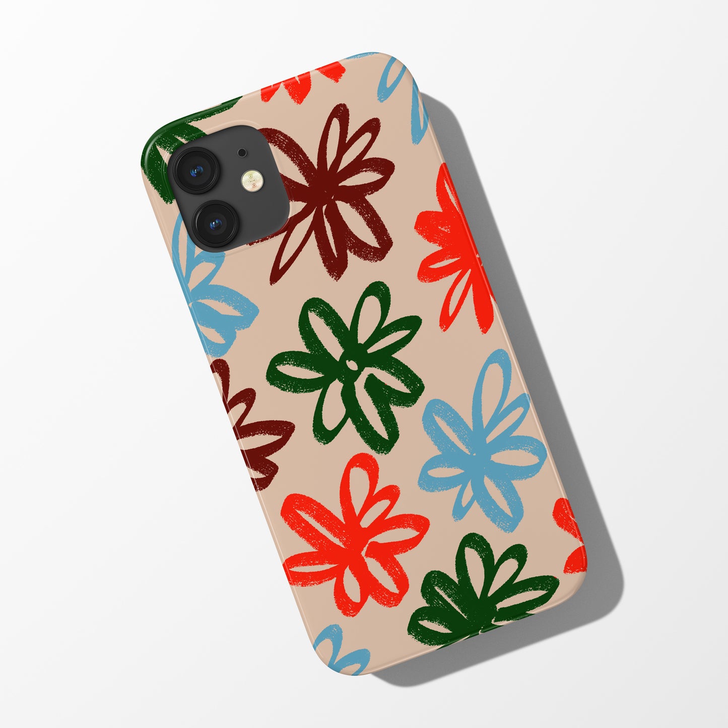 Daisy Scribble Phone Case