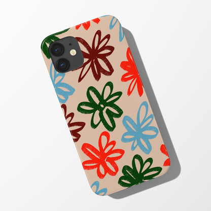 Daisy Scribble Phone Case