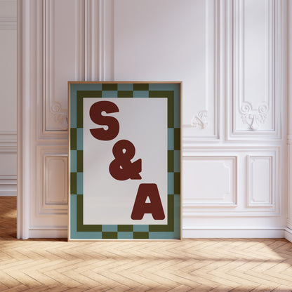 Custom Letter Initial Print (Unframed)