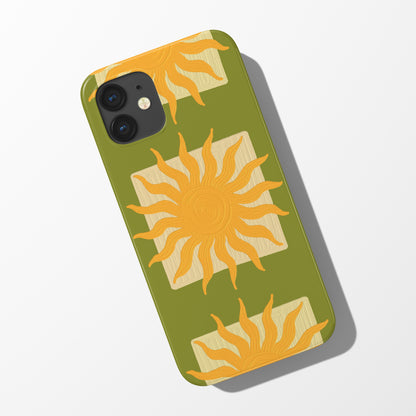 Sun Oil Print Phone Case