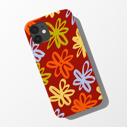 Daisy Scribble Phone Case
