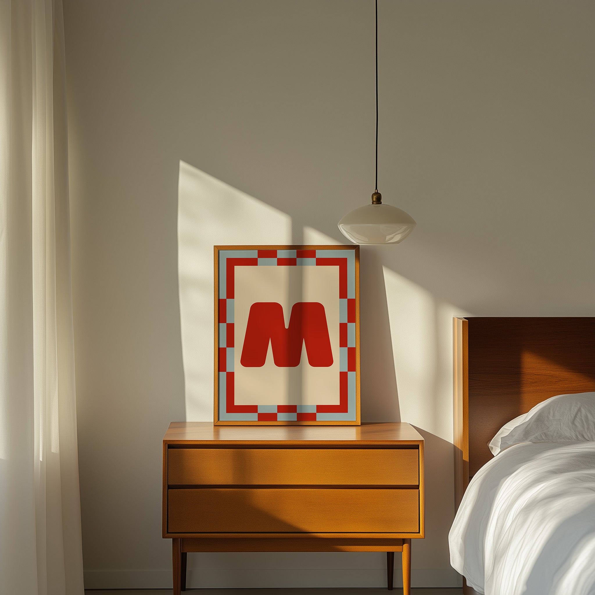 Custom Border Initial Print