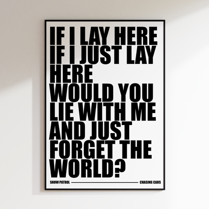 Add Your Own Lyrics Print