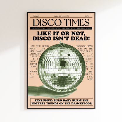 Disco Times Newspaper 'Disco Isn't Dead!'