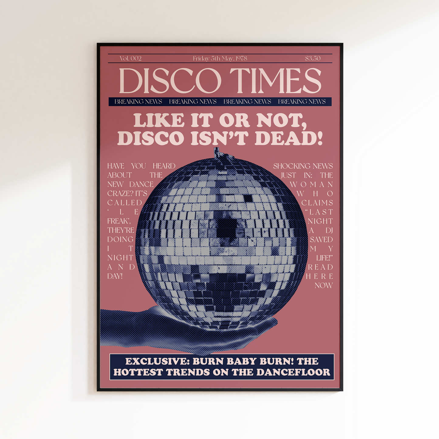 Disco Times Newspaper 'Disco Isn't Dead!'