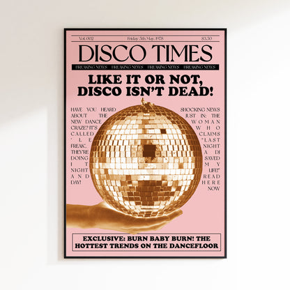 Disco Times Newspaper 'Disco Isn't Dead!'